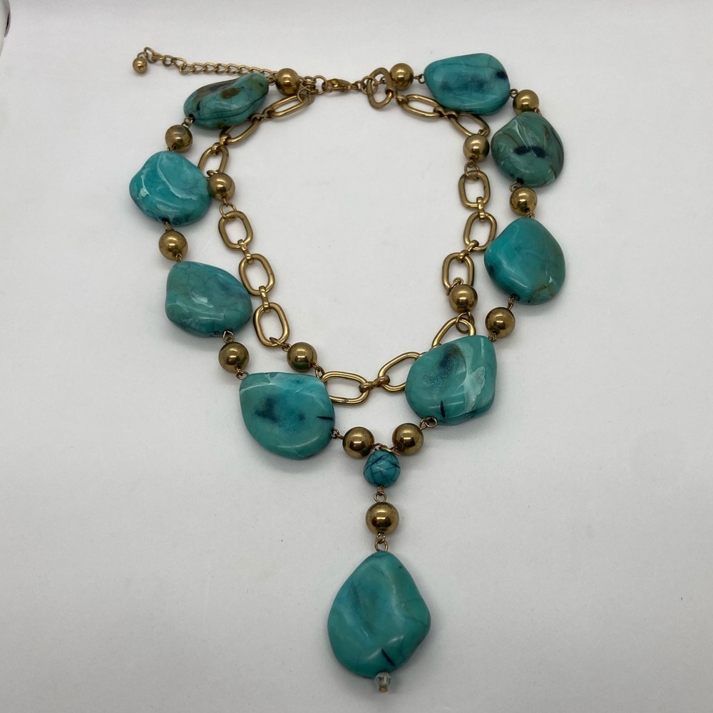 🍁SALE🍁 Costume turquoise statement necklace